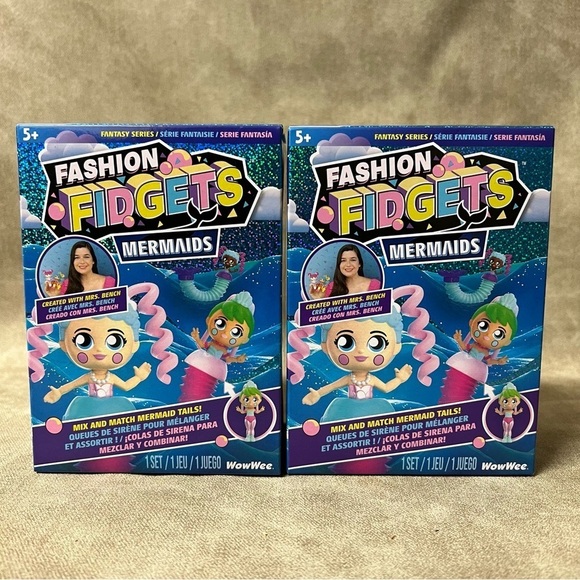Other - Lot of (2) Fashion Fidgets Mermaids Fantasy Series Wowwee 2 Blind Boxes New